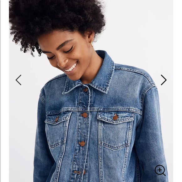 Madewell oversized jean jacket - Picture 5 of 8